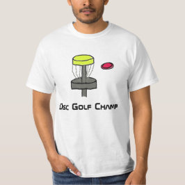 La camiseta del campeón del golf del disco