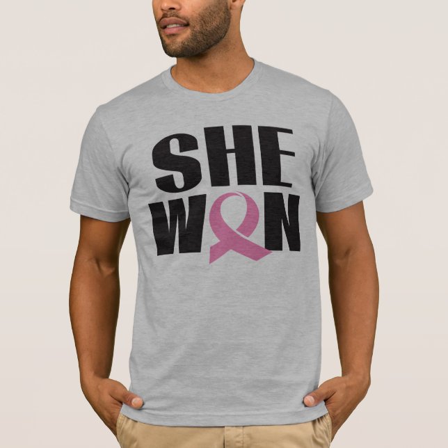La camiseta del cáncer del pecho de los hombres (Anverso)