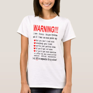 La camiseta del cansancio de las mujeres crónicas
