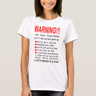 La camiseta del cansancio de las mujeres crónicas