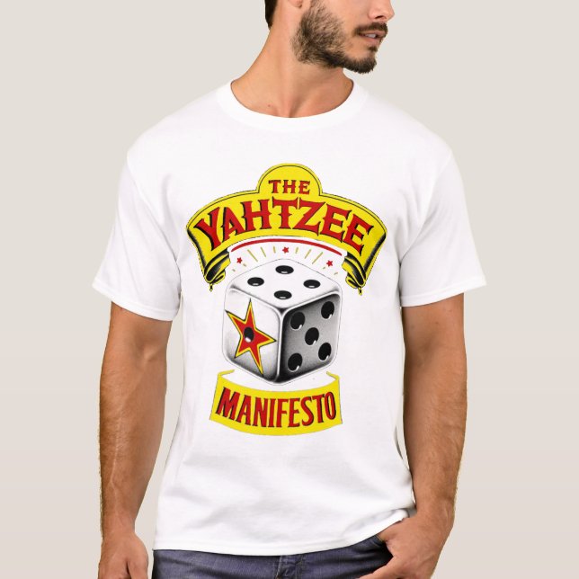 La camiseta del cartel del Manifiesto Yahtzee (Anverso)
