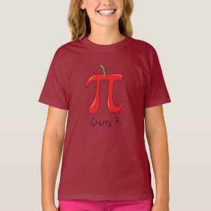 La camiseta del chica de la matemáticas pi de la