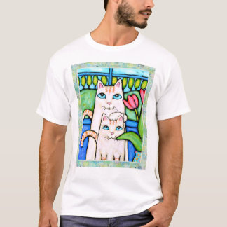 La camiseta del chica de los gatos del gatito