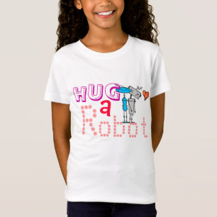 La camiseta del chica del Abrazo-uno-Robot