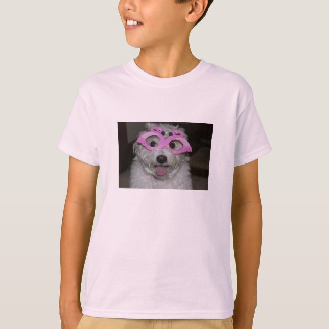 la camiseta del chica rosado con la imagen del (Anverso)