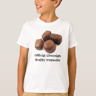 La camiseta del chocolate de la calidad de los