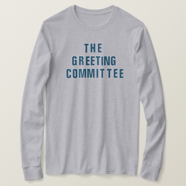 La camiseta del Comité de Saludos (Anverso del diseño)