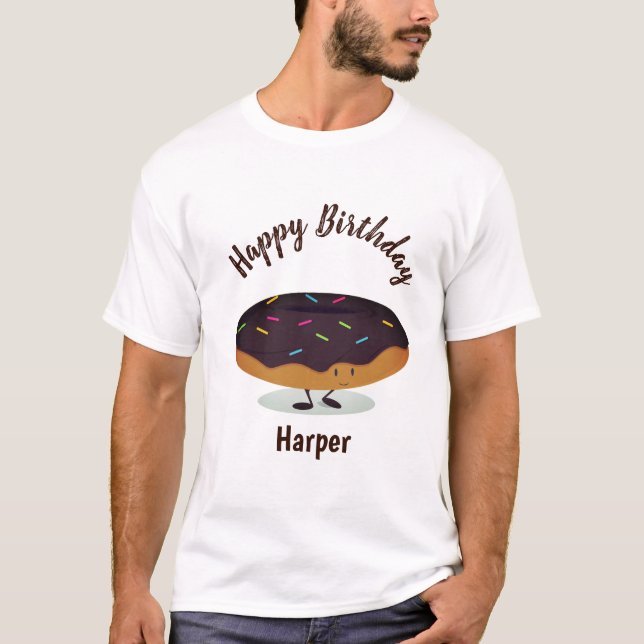 La camiseta del cumpleaños de los hombres helados (Anverso)