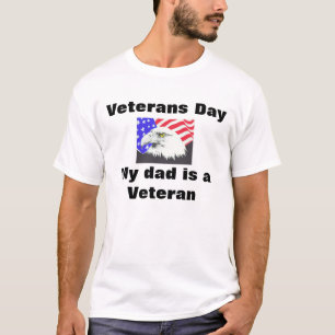 La camiseta del día de veteranos mi papá es un