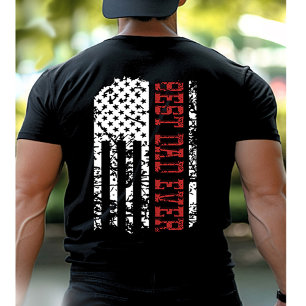 La camiseta del Día del Padre con la bandera vinta