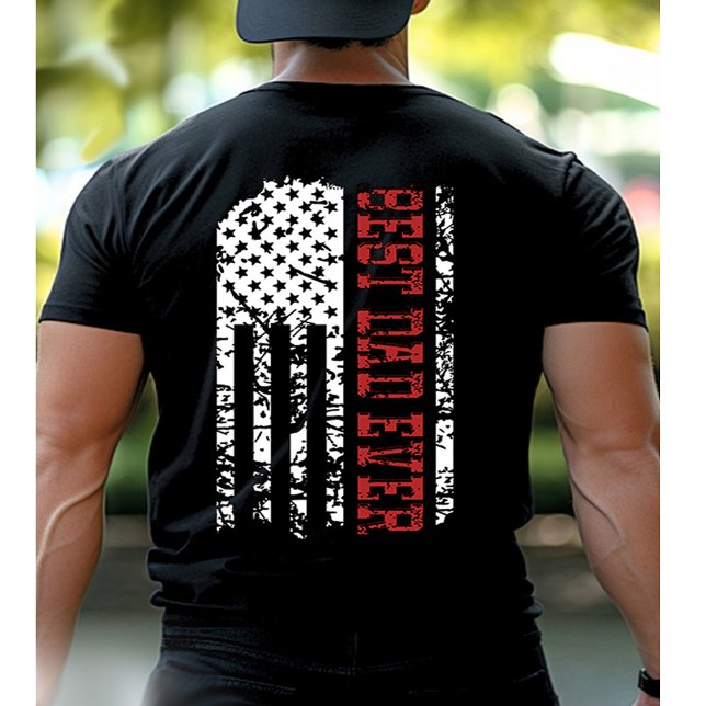 La camiseta del Día del Padre con la bandera vinta (Subido por el creador)