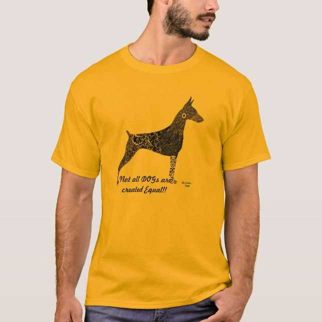 La camiseta del Doberman, no todos los perros es (Anverso)