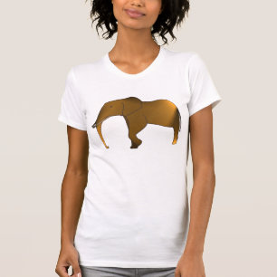 La camiseta del elefante de las mujeres modernas