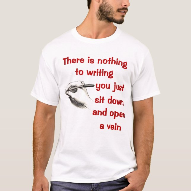 La camiseta del escritor (Anverso)