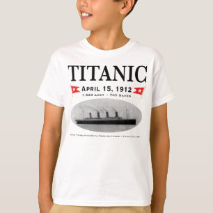 La camiseta del fantasma del niño titánico de la
