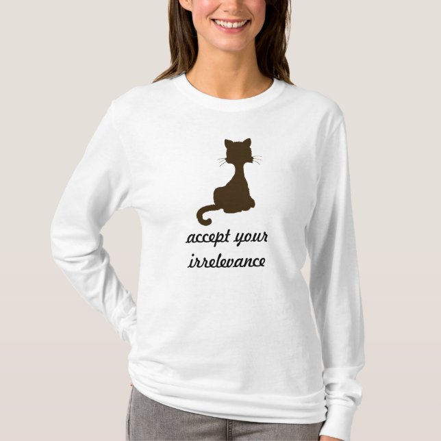 La camiseta del gato irrelevante (Anverso)