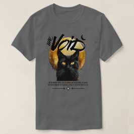 La camiseta del gato negro vacío