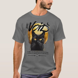 La camiseta del gato negro vacío