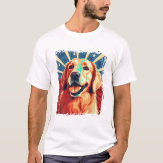La camiseta del Golden Retriever para los Chicas d