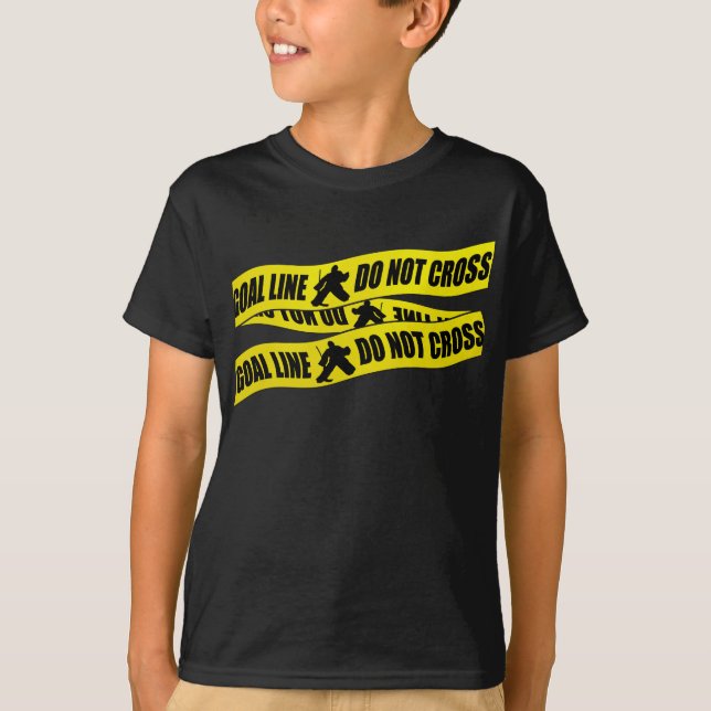 La camiseta del hockey de los niños divertidos del (Anverso)