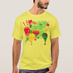 La camiseta del hombre de la fiesta del globo de