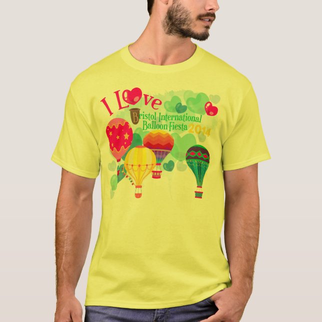 La camiseta del hombre de la fiesta del globo de (Anverso)