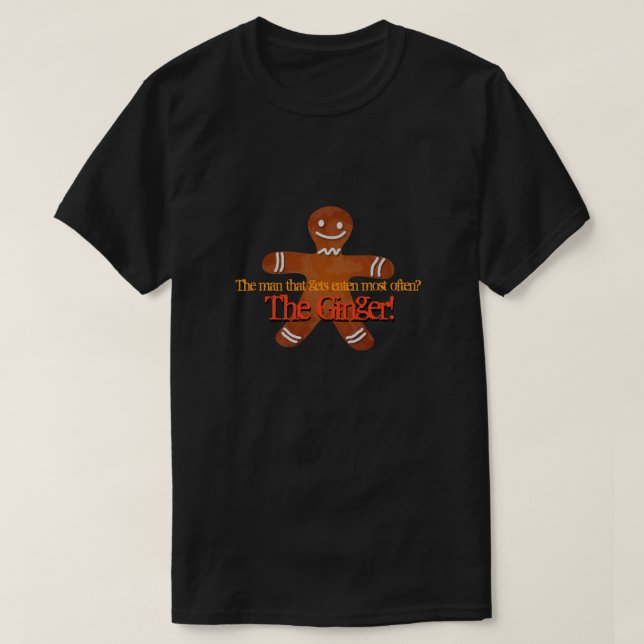 La camiseta del hombre del pan jengibre (Diseño del anverso)