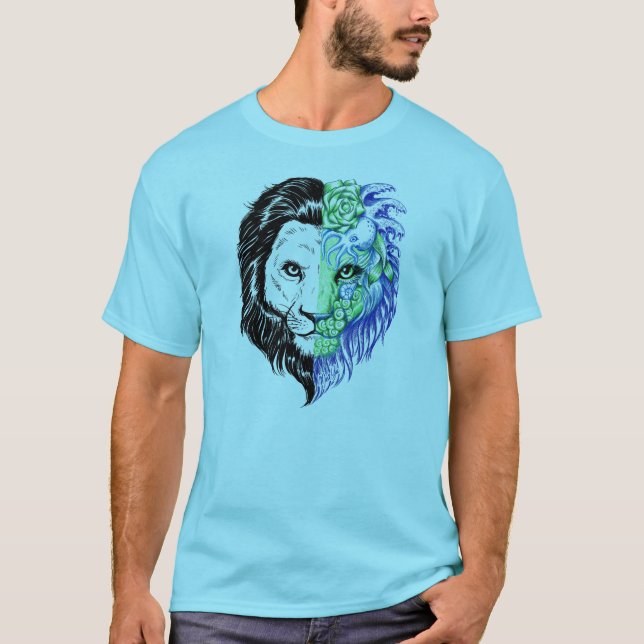 La camiseta del león de los hombres místicos (Anverso)