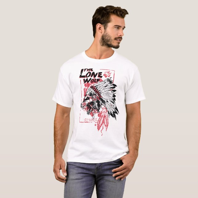 La camiseta del lobo solitario (Anverso completo)