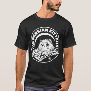 La camiseta del logotipo de gatitos persas / Blanc