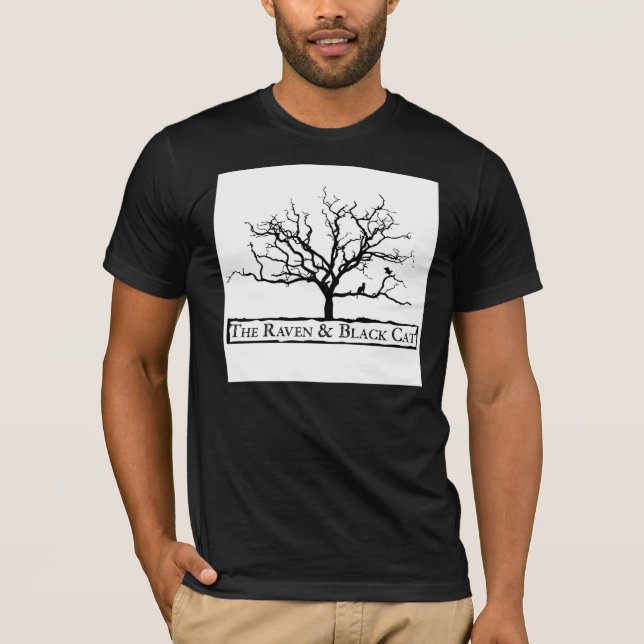 La camiseta del logotipo del cuadrado del cuervo y (Anverso)