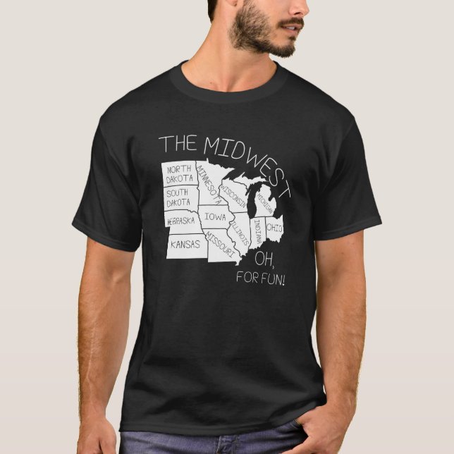 La camiseta del mapa de la geografía de la (Anverso)