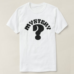La camiseta del misterioso interrogante negro masc