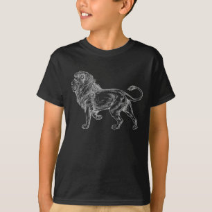 La camiseta del muchacho del león