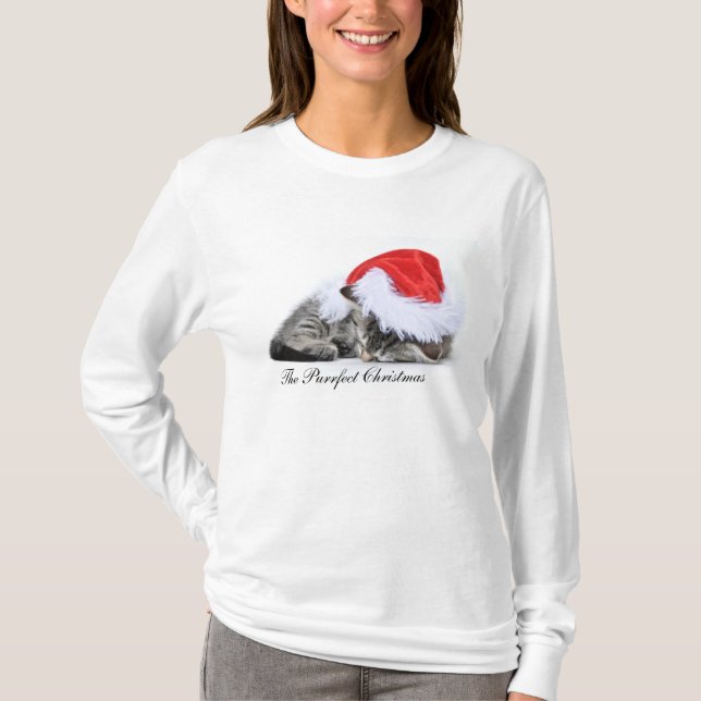 La camiseta del navidad de Purrfect (Anverso)
