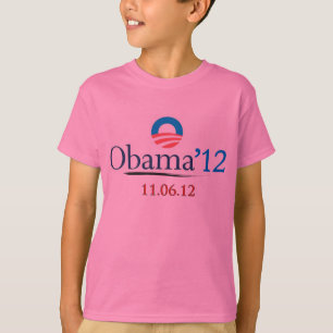 La camiseta del niño clásico de Obama 2012