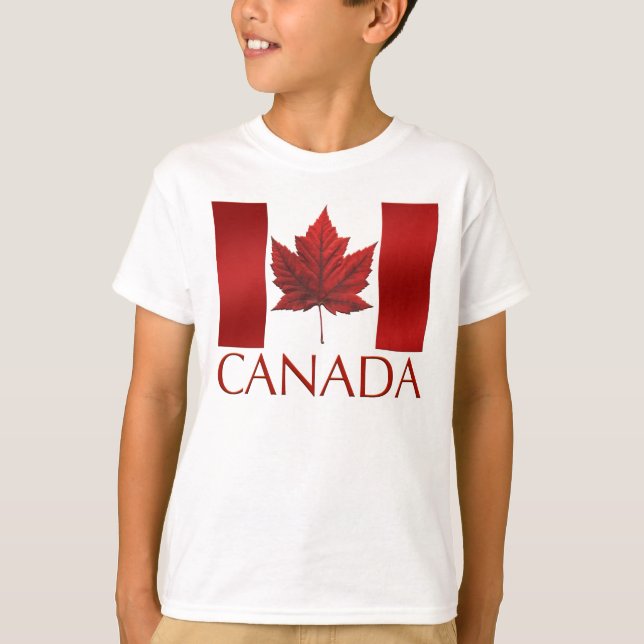 La camiseta del niño de Canadá de la camiseta de (Anverso)