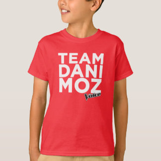 La camiseta del niño de Dani Moz del equipo - rojo