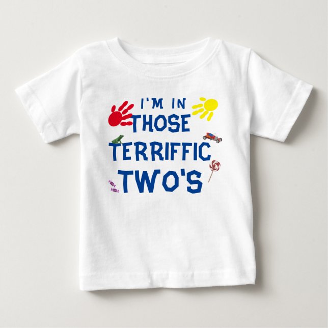 La camiseta del niño de dos en grande (Anverso)