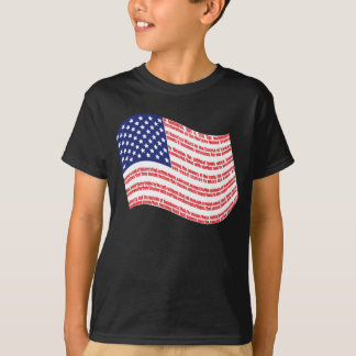 La camiseta del niño de la bandera de la