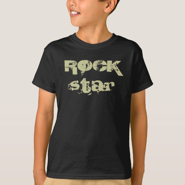 La camiseta del niño de la estrella del rock (Anverso)