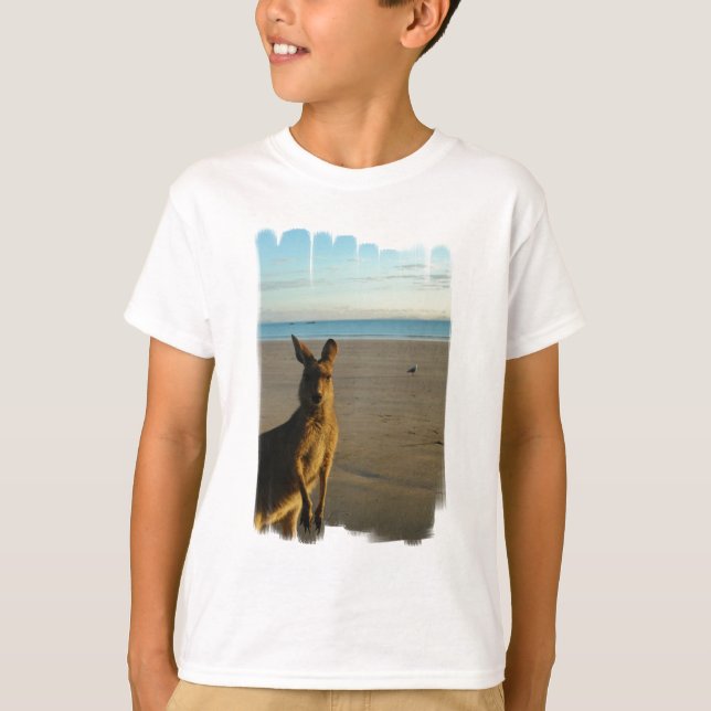 La camiseta del niño de la foto del canguro (Anverso)