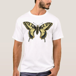 La camiseta del niño de la mariposa de Swallowtai