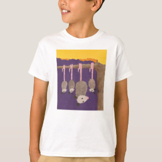 La camiseta del niño de los "oposums"