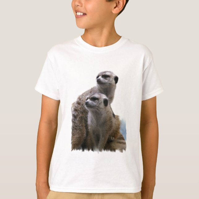 La camiseta del niño de los pares de Meerkat (Anverso)