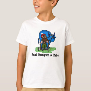 La camiseta del niño de Paul Bunyan y del bebé