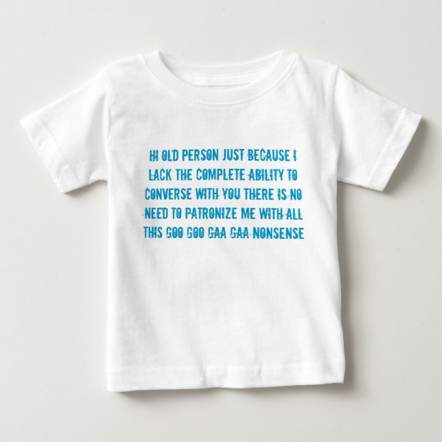 la camiseta del niño del bebé del discurso de la (Anverso)