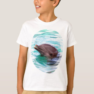 La camiseta del niño del diseño del delfín