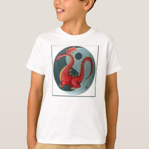 La camiseta del niño del dragón de Ying-Yang