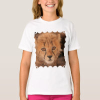 La camiseta del niño del guepardo del bebé